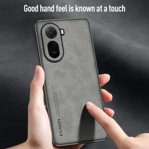 Custodia Protettiva Lusso in Pelle PU Effetto Pecora Anti-caduta Opaca Anti-urto per <span class=keywords><strong>Redmi</strong></span> A7 <span class=keywords><strong>Pro</strong></span>, Cover Rigida in Plastica Anti-shock - Product Image 4