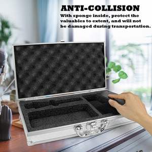 <span class=keywords><strong>Valise</strong></span> en aluminium avec serrure, <span class=keywords><strong>valise</strong></span> rigide en métal portable, <span class=keywords><strong>valise</strong></span> professionnelle <span class=keywords><strong>pour</strong></span> tondeuse - Product Image 4