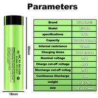 Prix de gros Liitokala Original NCR18650B 3400mAh 34B 3.7V Batterie Li-ion rechargeable pour lampe torche LED