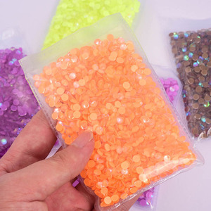 Toptan AB karanlıkta parlayan kristal taşlar olmayan sıcak düzeltme Neon Flatback Rhinestones gevşek Rhinestones sıcak satış - Product Image 3