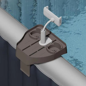 ที่วางแก้วน้ำแบบหนีบ ที่วางโทรศัพท์ พลาสติก เป็นมิตรกับสิ่งแวดล้อม ถาดวางเครื่องดื่ม อุปกรณ์เสริมสำหรับฤดูร้อน ของใช้ในบ้านเพื่อการพักผ่อน - Product Image 4