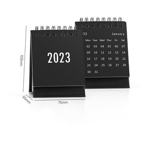 Mini Calendario de escritorio de nuevo diseño, calendario de mesa de papel de doble bobina para planificador - Product Image 5