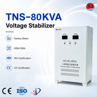 Stabilisateur de tension triphasé haute précision AVR 380V, régulateur de tension automatique à servomoteur, affichage LCD, protection contre les surcharges