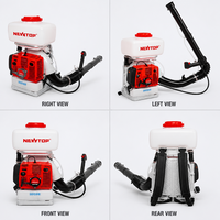 Pulverizador de Gasolina de 56.5CC, Pulverizador de Niebla y Polvo de 2.6KW, Pulverizador de Doble Uso para Nebulización y Pulverización, Pulverizador Agrícola de Mochila, Venta al por Mayor