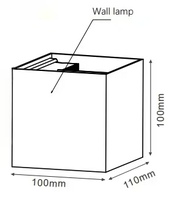 Lampe murale à LED réglable à quatre feuilles mobiles, très vendue, angle de faisceau 10-140°, design moderne, 6W, 540LM, 3CCT