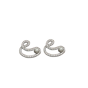 Ruitai – boucles d'oreilles en argent Sterling S925 pour femmes, avec perles et notes musicales, couleur platine, usage quotidien - Product Image 5