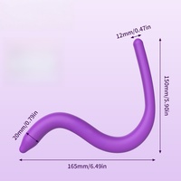 Plug anal en gel de silice écologique en forme de serpent, avec perles de traction pour la chambre postérieure, déformable et torsadable, sans effets secondaires, stimulation pour adultes