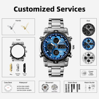 Montre personnalisée de luxe avec logo, MOQ 50 pièces, Skmei 1888, chronomètre, compte à rebours, calendrier, montre numérique sportive pour homme, Reloj Hombre