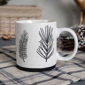 แก้วเซรามิกลายคริสมาสต์สำหรับวันหยุดทำจากผ้าไหมพร้อมดีไซน์ฮอลลี่เกล็ดหิมะ - Product Image 5