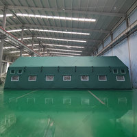 Tienda inflable gruesa grande para exteriores, refugio multifuncional, cantina de campo, refugio temporal, tienda de refugio para Refugiados