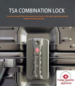 Snelle, gepersonaliseerde, volledig aluminium koffer handbagage luxe merk cabinebagage met spinnerwielen en TSA-slot - Product Image 4