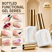 Kit de base et de top coat en gel fonctionnel conforme aux normes européennes, adhésif extra-fort, couche de scellement sans rinçage, kit professionnel pour nail art, colle gel