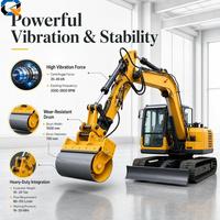Rouleau vibratoire hydraulique à faible entretien pour chantiers de construction : Conception robuste et entretien facile