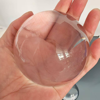 Presse-papiers en verre cristal K9 transparent, demi-sphère, dôme transparent, personnalisable avec logo gravé au laser, cadeaux d'entreprise