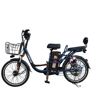街道自行车电动22英寸城市电动自行车48V 350瓦电动自行车双轮钢架电动自行车
