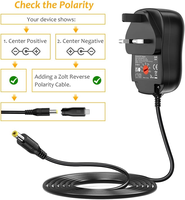 Adaptateur secteur universel 34W 3V 4.5V 5V 6V 7.5V 9V 12V 2A Max avec 10 connecteurs DC, port USB 5V 2A pour appareils électroniques domestiques