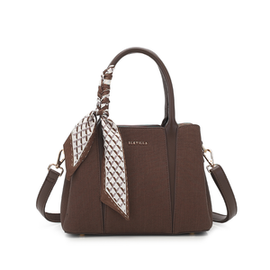 Bolso Tote Casual para <span class=keywords><strong>Mujer</strong></span>, Bolso de Mano Estructurado para el Trabajo, Cierre de Cremallera, Forro de Nailon Impermeable, con Cadenas y Pañuelos, y Correa Desmontable - Product Image 3
