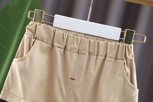 Offre Spéciale enfants vêtements noir et <span class=keywords><strong>blanc</strong></span> couleur lin garçons adolescent travail <span class=keywords><strong>pantalon</strong></span> pour enfants avec poches - Product Image 4
