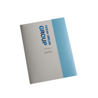 300gsm cartulina de un solo bolsillo Trifold presentación carpeta de archivos de impresión