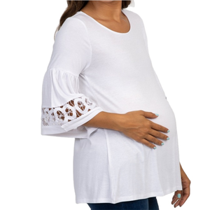 Canotta Premaman di Alta Qualità in 100% Cotone Ecologico a Maniche Corte con Imbottitura <span class=keywords><strong>per</strong></span> <span class=keywords><strong>Allattamento</strong></span> - Product Image 4