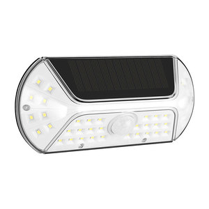 Solar <b>Led</b> Wall <b>Light</b> Outdoor Waterproof With Motion <b>Sensor</b> For Garden Courtyard Lighting - Product Image 4