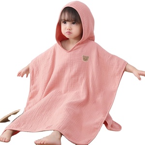 Serviettes <span class=keywords><strong>de</strong></span> plage pour bébé <span class=keywords><strong>Cape</strong></span> à capuche Serviette <span class=keywords><strong>de</strong></span> <span class=keywords><strong>bain</strong></span> pour enfants 4 couches <span class=keywords><strong>de</strong></span> <span class=keywords><strong>gaze</strong></span> douce en mousseline <span class=keywords><strong>de</strong></span> <span class=keywords><strong>coton</strong></span> absorbant <span class=keywords><strong>Cape</strong></span> à capuche pour enfants - Product Image 1