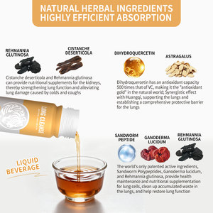 Suplemento Líquido Natural para la Desintoxicación y Limpieza Pulmonar, Extracto Herbal Orgánico para la Salud Pulmonar - Product Image 4