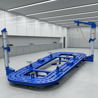 Machine de redressage de châssis à deux tours pour carrosserie automobile, équipement de réparation de carrosserie en acier, banc de redressage de châssis