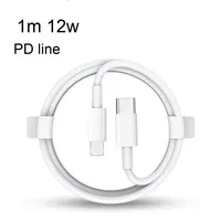 Kabel Data pengisian daya cepat, kabel Data pengisian daya USB C ke L PD 1M 12W dengan PVC untuk iPhone 11 12 13 14 Pro Max