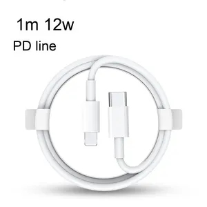 Venta caliente 1M 12W <span class=keywords><strong>Cable</strong></span> de <span class=keywords><strong>carga</strong></span> USB C a L PD <span class=keywords><strong>Cable</strong></span> de datos de <span class=keywords><strong>carga</strong></span> rápida con PVC para <span class=keywords><strong>iPhone</strong></span> 11 12 13 <span class=keywords><strong>14</strong></span> Pro Max - Product Image 1