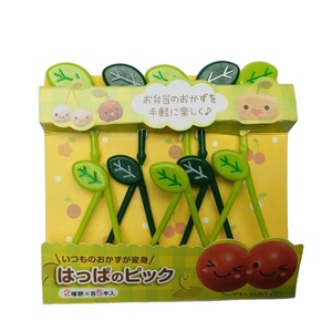 Wholesale leaf Bento Pick 3D Kids Accessories Fruit Picks