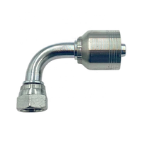 Raccord fileté JIC en laiton forgé, femelle 37° 90° 3/8 x 3/8 pour tuyau de refroidissement R1 et R2