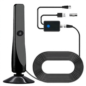 New Hongyu European &amp; American HDTV <strong>Antenna</strong> Cross-Border E-Commerce Mini HD Indoor Digital <strong>TV</strong> DVB-T2 12DB With Amplifier - Product Image 1