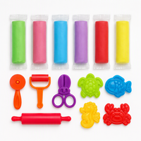 Kit de pâte à modeler 6 couleurs avec moules aléatoires d'animaux marins, outils créatifs, jouet artisanal 5D pour enfants, cadeau, vente en gros