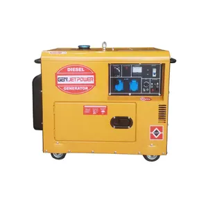 AC Single/Three Phase Electric Start Slient 5KVA 6KVA 7KVA Diesel Generator Set