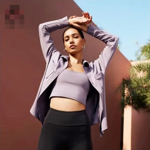 Women's Fitness Bodysuit Gym Wear TWO Piece Yoga Romper With Zipper Quick Dry Bodyfitting Exercise Jumpsuit Wholesale - Product Image 4