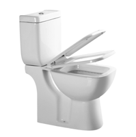 Ensemble de cuvette de toilette deux pièces avec couvercle de siège en pp, articles sanitaires pour salle de bain