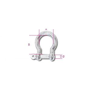 BETA - 082280216 ROBUR - Bow <b>shackles</b> AISI 316 (multi-pack) - EAN 8014230636214 ELEMENTS FOR FIXING FIXINGS - Product Image 2