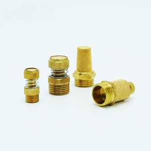 Đồng nguyên chất khí nén silencer 3 8 inch NPT chủ đề Brass <span class=keywords><strong>Muffler</strong></span> Air exhaust Filter cho công nghiệp máy khí nén - Product Image 6