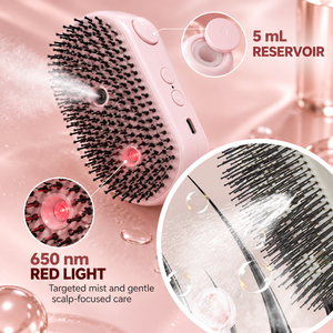 <b>Electric</b> Mist <b>Massage</b> Hair Brush <b>Scalp</b> Care Styling Comb Air Cushion Brush for Salon and Home Use - Product Image 2