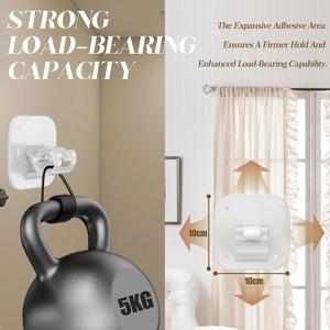 Multifunctional Self-Adhesive Plastic Single Wall-Mounted Home <b>Curtain</b> Bracket Retractable Fixed Clamp Non-Punch Rod Hook Living - Product Image 3