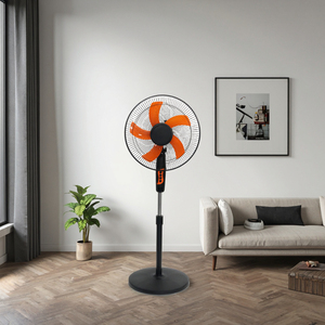 Ventilador Vertical Elegante para el Hogar de 16 Pulgadas, Viento Potente, Diseño Moderno, Construcción Metálica, Funciona con Batería, Altura Ajustable, Gran Potencia - Product Image 6