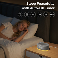 Machine à bruit blanc 1Mii Baby avec Bluetooth 5.1, mini amplificateur, veilleuse et alarme, portable pour le sommeil