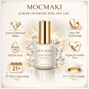 Mocmaki เจลทาเล็บ UV 15มล. เคลือบเงาด้วยเพชรประกายแสงออโรร่ากำจัดง่ายปลอดสารพิษจากมังสวิรัติออกแบบโลโก้ได้ตามต้องการ - Product Image 4