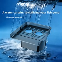 Filtre Pond Biofalls CWF-400 14000L/h 400mm pour rideau d'eau, dispositif aquatique de jardin, fonction de culture hydroponique
