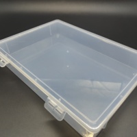 Boîte de rangement rectangulaire transparente en PP avec double loquet pour le stockage de pièces mécaniques et de vis – Vente en gros