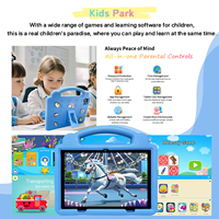 Tablet PC Android 12 de 10.1 Pulgadas para Niños con Pantalla IPS 1280*800, 3GB+64GB, 4000mAh, CPU Octa Core, Control Parental, Función de Llamadas 4G