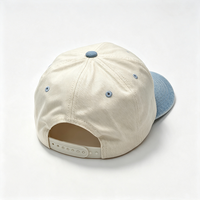 Gorra de Béisbol Personalizada con Bordado Deportivo, Logotipo, Visera de Mezclilla, Cierre a Presión, Ajustable, de Dos Tonos y Visera Curva
