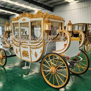 Chariot de chevaux électrique élégant et luxueux de haute qualité, sculpture royale, 4 à 6 places, 4 roues - Product Image 4