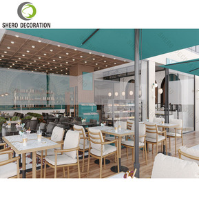 Design d'intérieur exquis pour les cafés, comptoir de bar en marbre personnalisé de luxe, idées de décoration de magasin moderne - Product Image 6